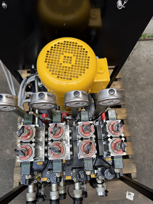 Enerpac SFP-404SJ Electric Hydraulic Pump 10,000 PSI 4 Outlets 10 Gal 460V