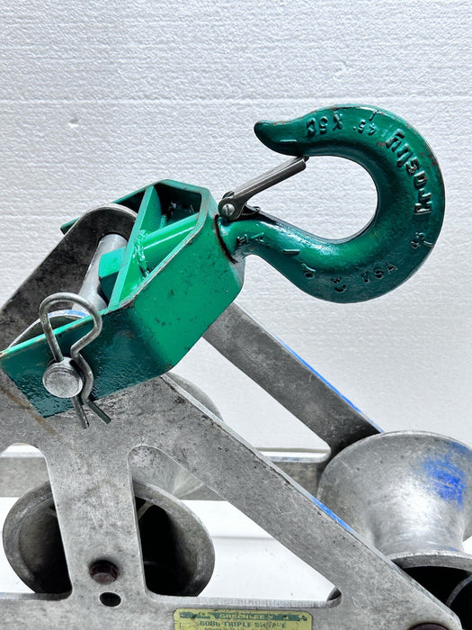 GREENLEE 6036 TRIPLE SHEAVE GUIDE FOR CABLE PULLER TUGGER #3