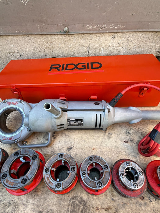 Ridgid 700 Pipe Threader Machine With 1/2-2" 12r Dies & Box #2