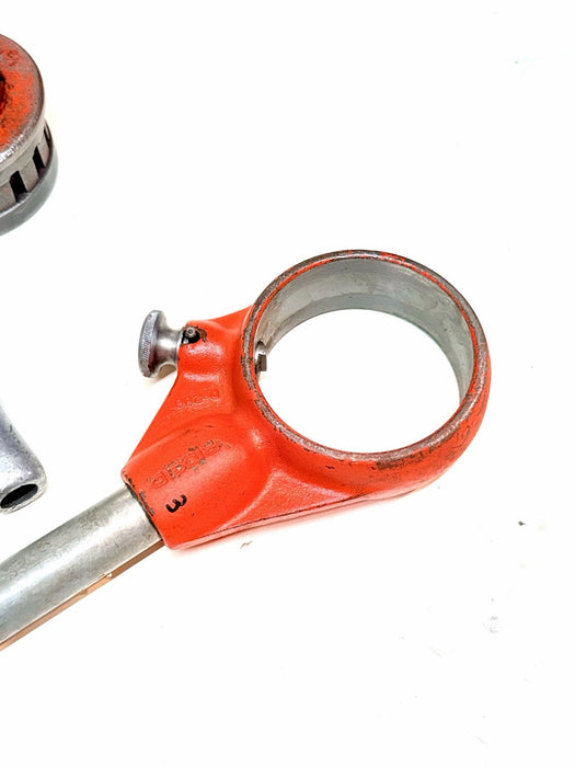 Ridgid 12-R 1/2" to 2" Pipe Threader Set Die Heads Ratchet Cutter Reamer 12R #3