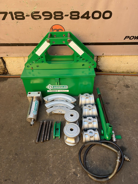 Greenlee 777 Portable Hydraulic Conduit Bender Set 1-1/4" to 4" Rigid