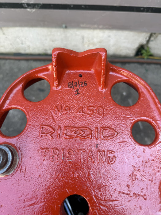 Ridgid 450 1/8 to 5 inch Tripod Pipe Vise for Ridgid Pipe Great Shape #1 8/7/26 — photo 4