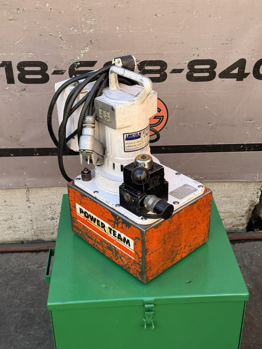 SPX POWER TEAM PE553 10,000 PSI ELECTRIC HYDRAULIC  PUMP 120 VOLTS WITH BOX