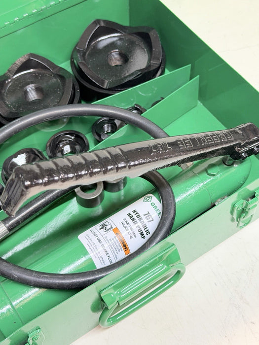 Greenlee 7310SB Slug Buster KO Knockout Punch Set 1/2" - 4" , 767 Pump & Box BG2