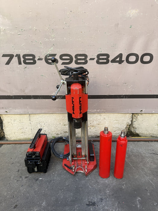 Hilti DCM 1 Core Drill Rig, Vacuum Pump and Bits. Works Great.