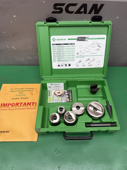 Greenlee 7905SBSP Speed Punch Knockout Kit 3/4 to 2" Brand New  Punches Only #4