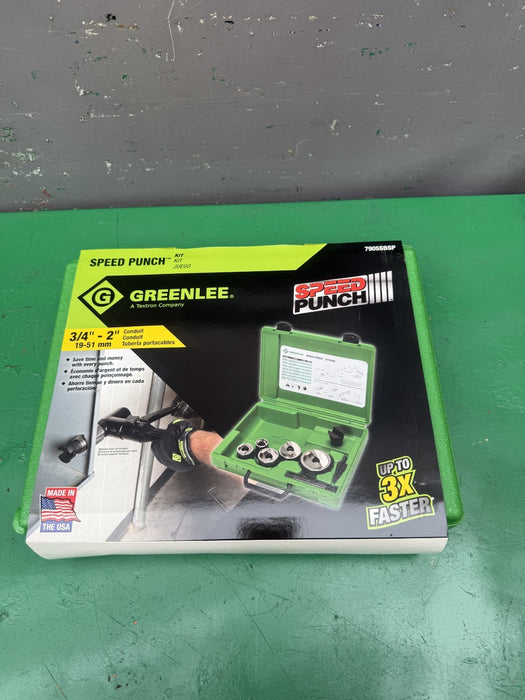 Greenlee 7905SBSP Speed Punch Knockout Kit 3/4 to 2" Brand New  Punches Only #5