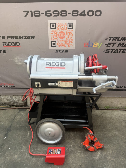 Ridgid 1224 PIPE Threader  1/2"-4" Threading Machine with Dies.
