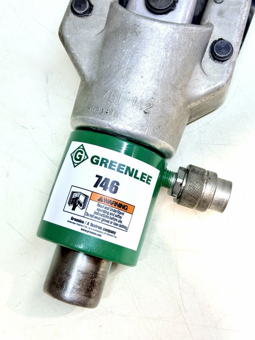 Greenlee 751-M2 Hydraulic Cable Cutter w/ 746 Greenlee Hydraulic Ram Tested BG8