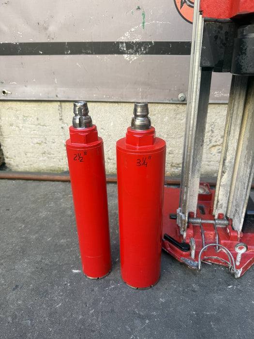 Hilti DCM 1 Core Drill Rig with Bits.  120 volts.  Works Fine.