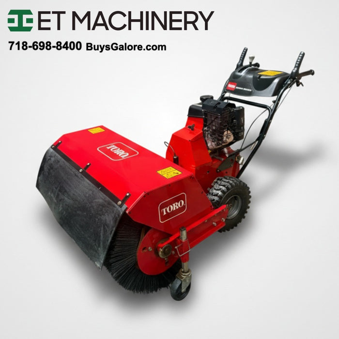 TORO 36" Walk-Behind Rotary Broom Kohler 208cc Power Steering Commercial #4