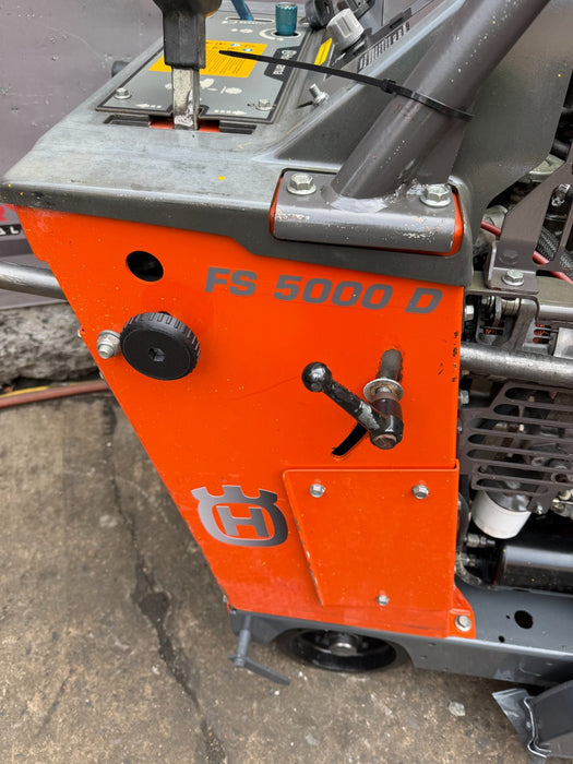 2018 Husqvarna FS-5000D 26" Walk Behind Concrete Saw 306 Hrs MINT FS5000D VIDEO