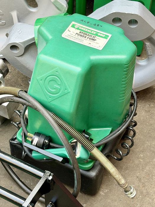 GREENLEE 881CT CAM TRACK Pipe Bender 2-1/2-4" EMT RIGID IMC, 980 Pump, Table WOW