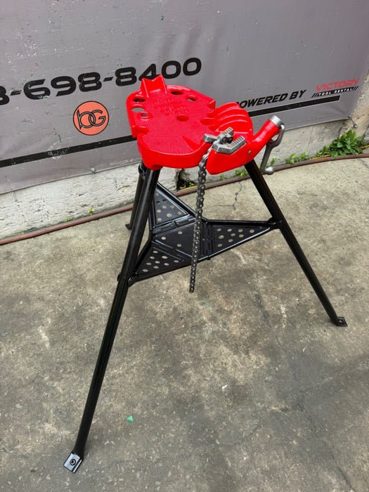 Ridgid 450 Portable Chain Pipe Vise Bench Stand - Used, Heavy Duty Work