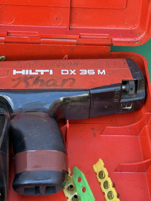 Hilti DX36M Powder Actuated Nail Gun & Case Extras #10