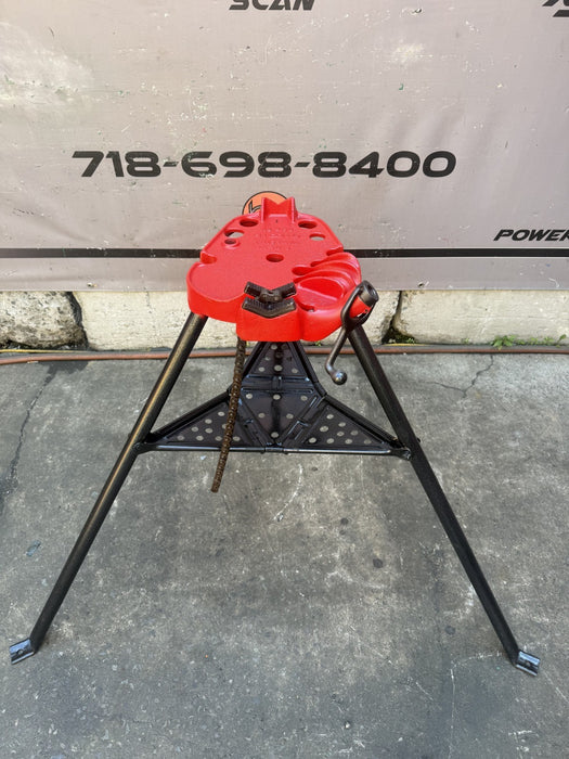 Ridgid 450 Tristand Portable Chain Pipe Vise 1/8" to 5" Tripod Stand Nice #3