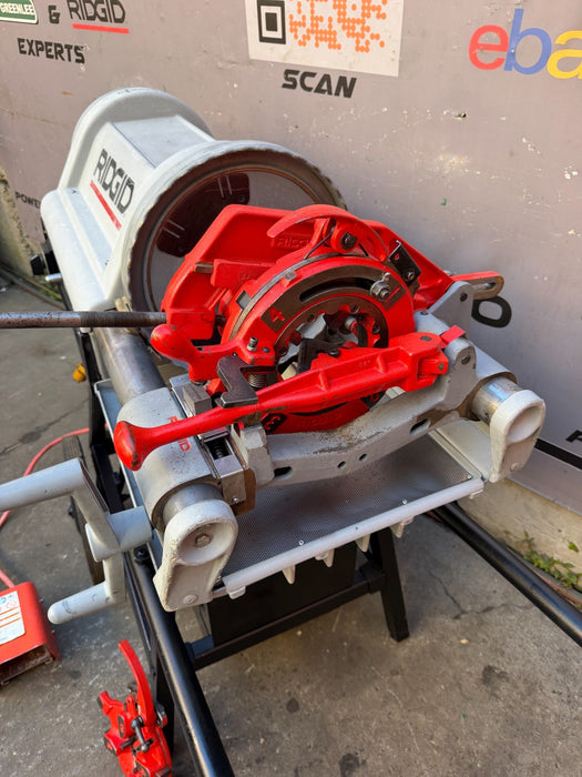 RIDGID 1224 Power Pipe Threader 1/2"-4" w/ 711 & 714 Die Heads Complete