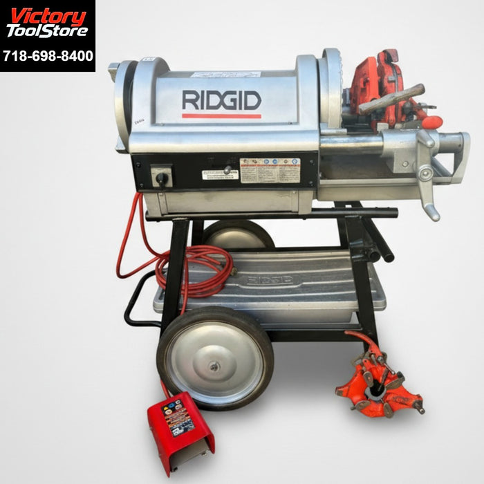 Ridgid 1224 Pipe Threading Machine - Seller Refurbished w/ 2 Dies