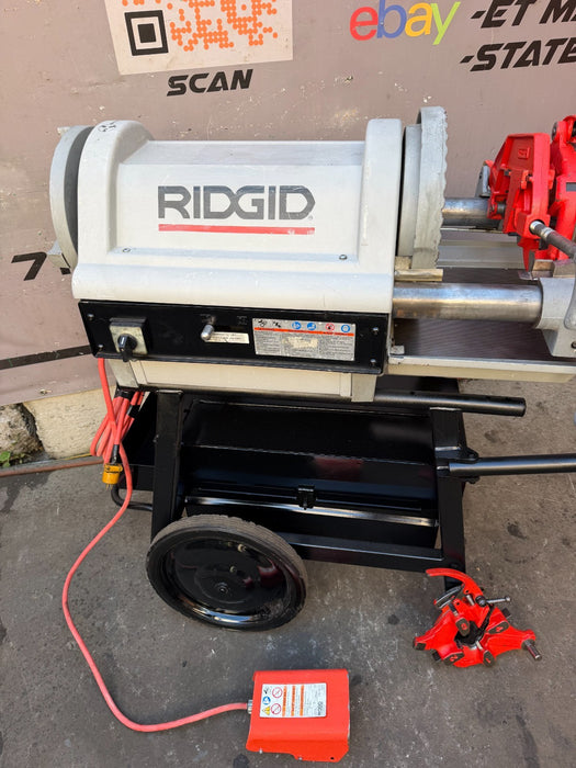 RIDGID 1224 Power Pipe Threader 1/2"-4" w/ 711 & 714 Die Heads Complete