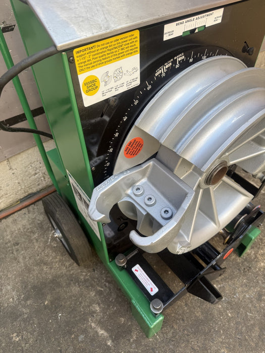 Greenlee 555 SBC Bender Converted to 555  1/2”-2” EMT IMC Rigid Bender.  Great.
