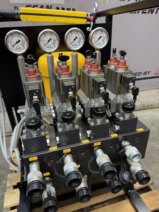 Enerpac SFP-404SJ Electric Hydraulic Pump 10,000 PSI 4 Outlets 10 Gal 460V