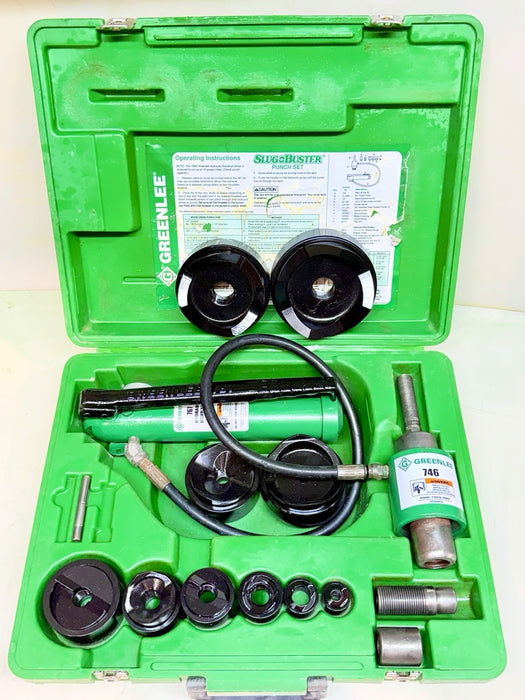 Greenlee 7310SB Slug Buster KO Knockout Punch Set 1/2" - 4" , 767 Pump & Box BG7