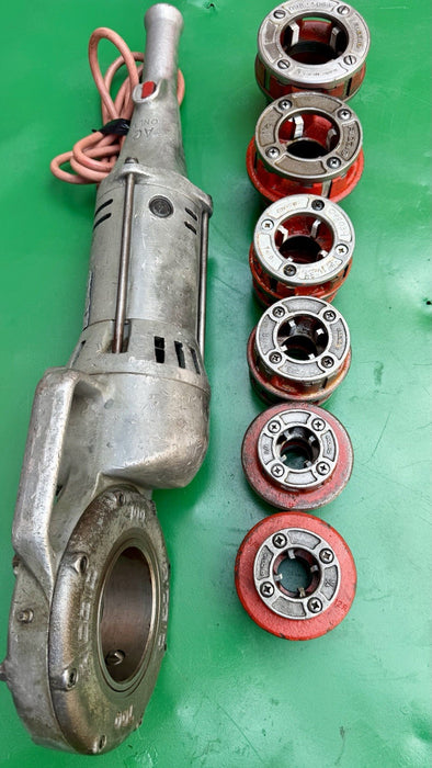 Ridgid 700 Pipe Threader Threading Machine & 12R Die Set 1/2” - 2” Excellent #3