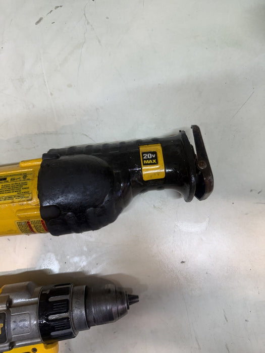 DEWALT DCS380 20V  Cordless Reciprocating Saw, DCD996 Hammer drill, DCB115 Char