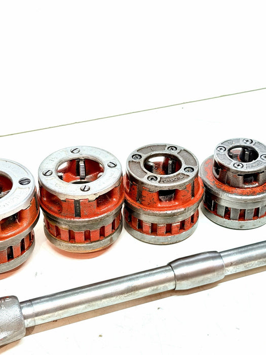 Ridgid 12-R Pipe Threader Die Head Set & Ratchet Head 12R  1/2" - 2" Dies #BG5
