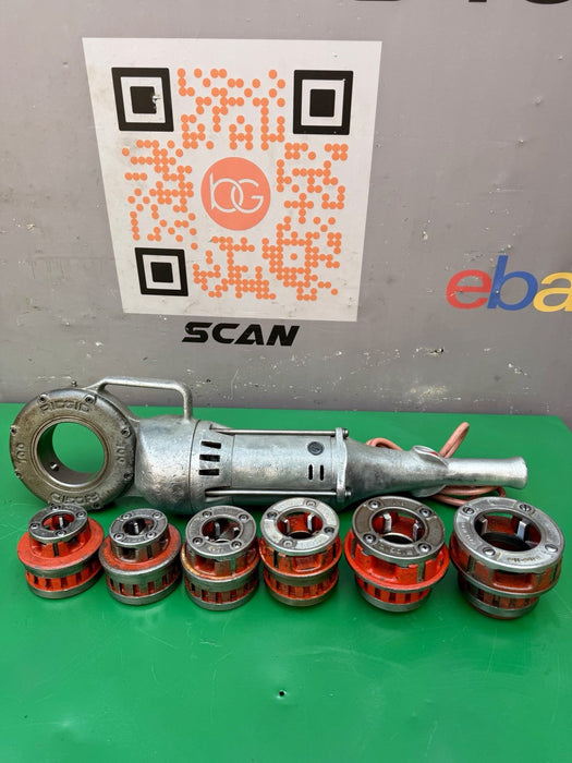 Ridgid 700 Pipe Threader Threading Machine & 12R Die Set 1/2” - 2” Excellent #3