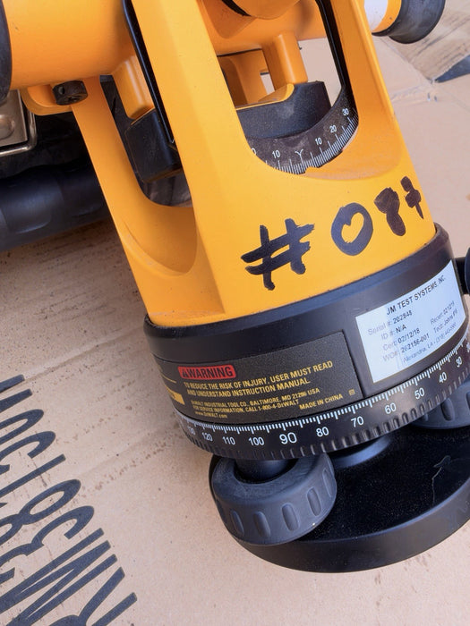 DEWALT DW092 Transit Automatic Level 20x Magnification with Hard Carrying Case