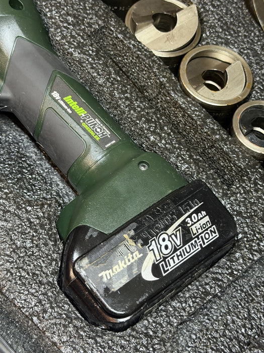 Greenlee LS100X11SS4X Intelli-Punch 11-Ton 18v. Hyd Knockout KO Set SS 1/2-4 #10