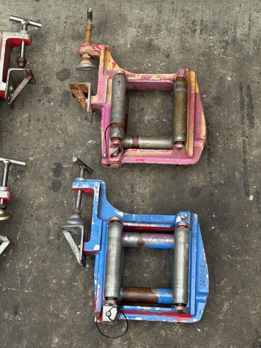 4 Clamp-on Tray Rollers HB1A-6" His Business mfg. 6” 4 Sided Roller Set Of 4