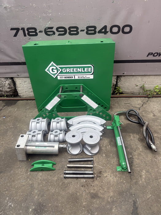 GREENLEE 777  1 1/4 to 4 inch Rigid Pipe Conduit Bender   Great Shape.
