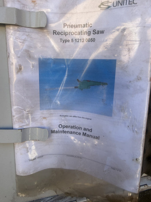 Unitec Pneumatic Reciprocating Saw Type 5 1212 0050.  Works Fine.  #1