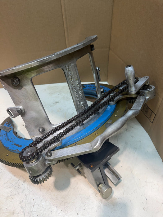 H & M Model #2 Aluminum Pipe Beveling Machine 6-12" w/ Torch Holder Used
