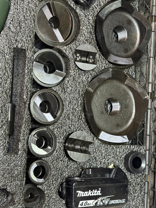 Greenlee LS100X Intelli-Punch 11-Ton Hydraulic Knockout Punch Set 1/2" - 4" #18