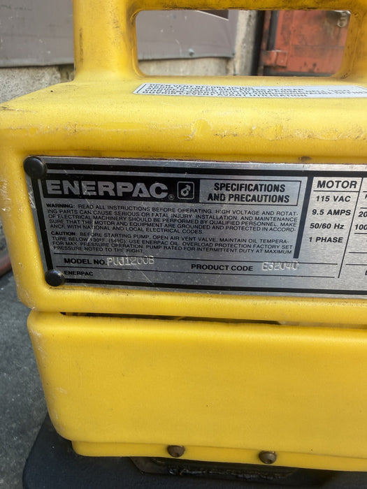Enerpac PUJ1200B Electric Hydraulic Pump 10000psi 115V 1PH