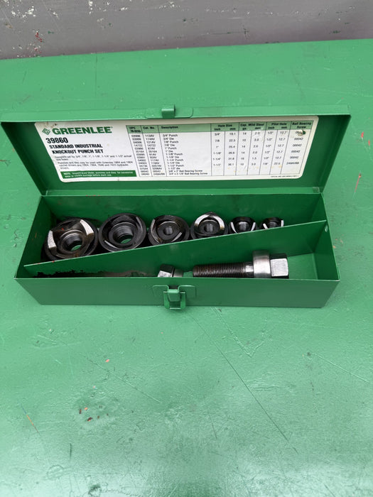 Greenlee 39860 Standard Industrial Punch Kit