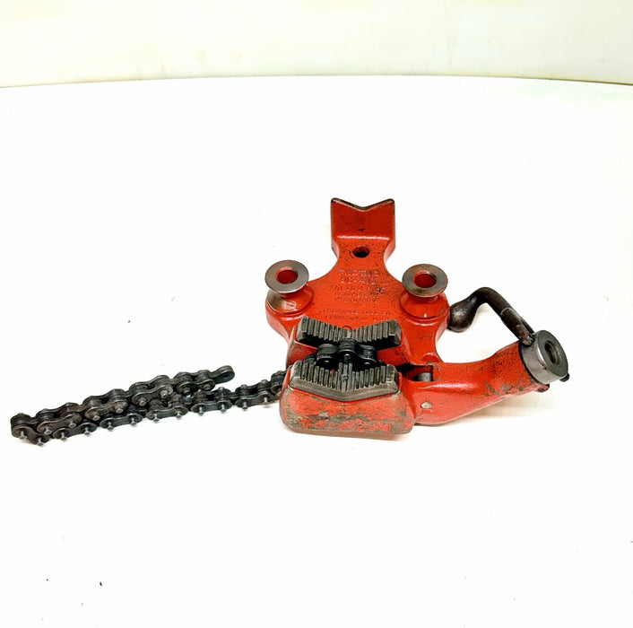 RIDGID BC410 Top Screw Bench Chain Vise, 1/8-inch to 4-inch Bench Vise