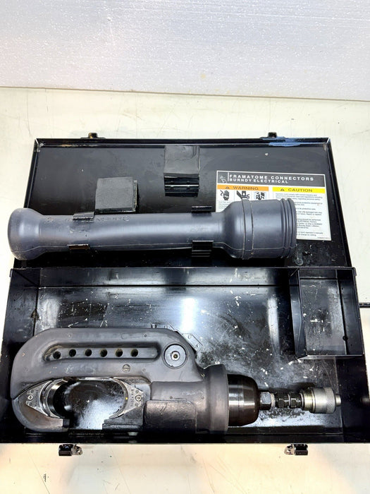 Y46C Burndy Hypress 15-TON Hydraulic Crimper Tool 10k psi + Adapters Tested BG5