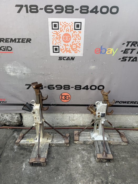Simplex A1029 Aluminum Railroad Jacks 10 Ton Capacity Both Work Fine.