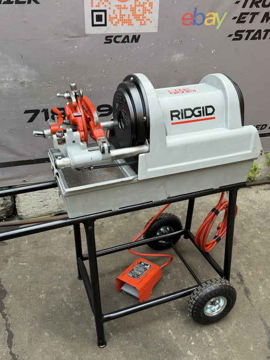 RIDGID® 1822-I Auto Chuck Pipe Threader with 811A Die & Cart, Excellent ✅