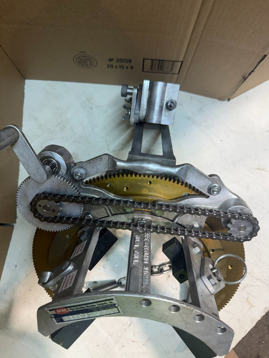 H&M Model #1 Aluminum Pipe Beveling Machine 3-8" Used w/ Torch Holder