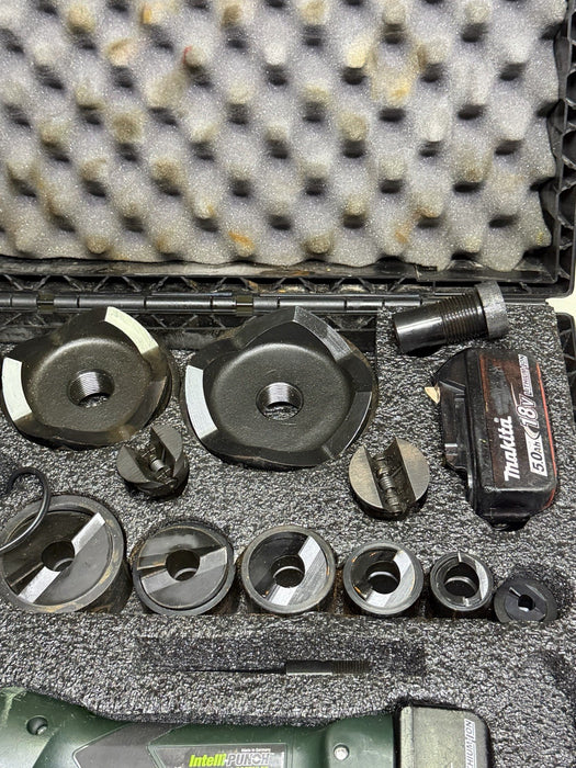 Greenlee LS100X Intelli-Punch 11-Ton Hydraulic Knockout Punch Set 1/2" - 4" #16