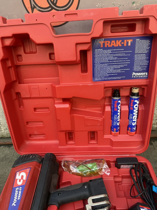 Powers Trak-It C5 Gas Operated Fastening System Kit w/ Case & Accessories