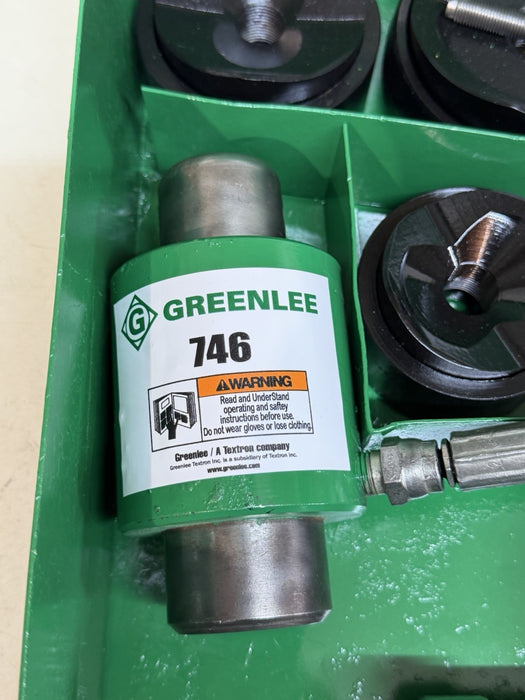 Greenlee 7310SB Slug Buster KO Knockout Punch Set 1/2" - 4" , 767 Pump & Box BG3
