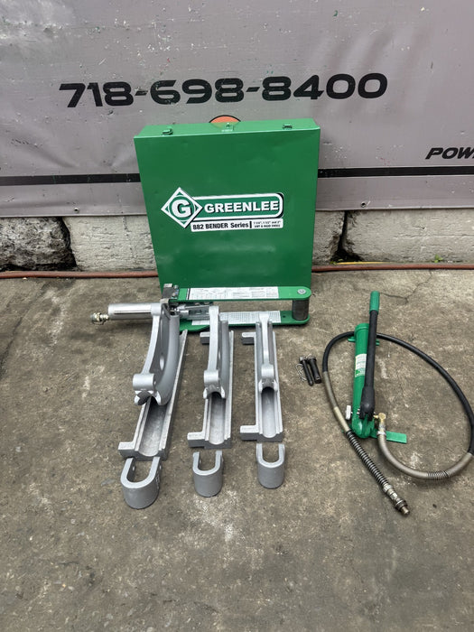GREENLEE Bender 882 Flip Top Hydraulic Pipe Bender 1 1/4-2 EMT Conduit. NICE.