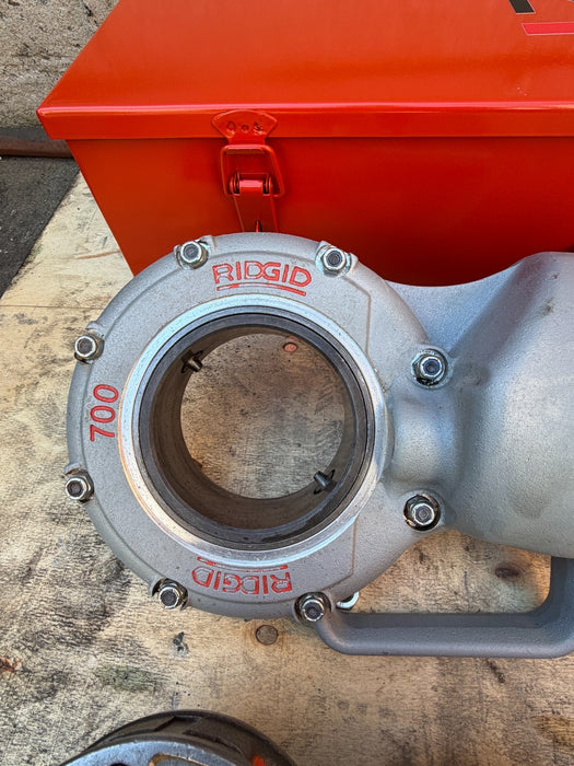 Ridgid 700 Pipe Threader Machine With 1/2-2" 12r Dies & Box #2