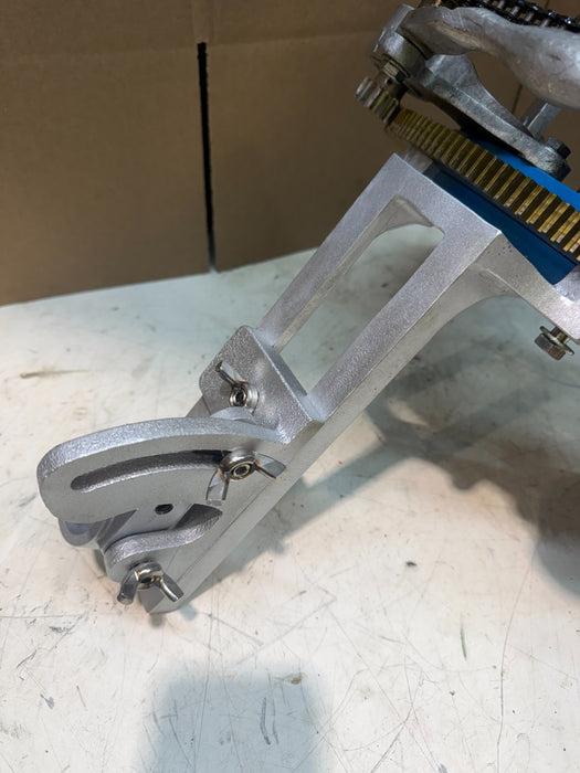 Used H&M Model #1 Aluminum Pipe Beveling Machine 3"-8" Torch Holder Incl